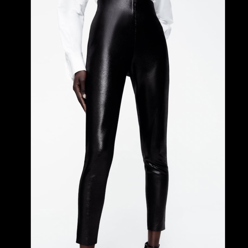 High rise leggings zara